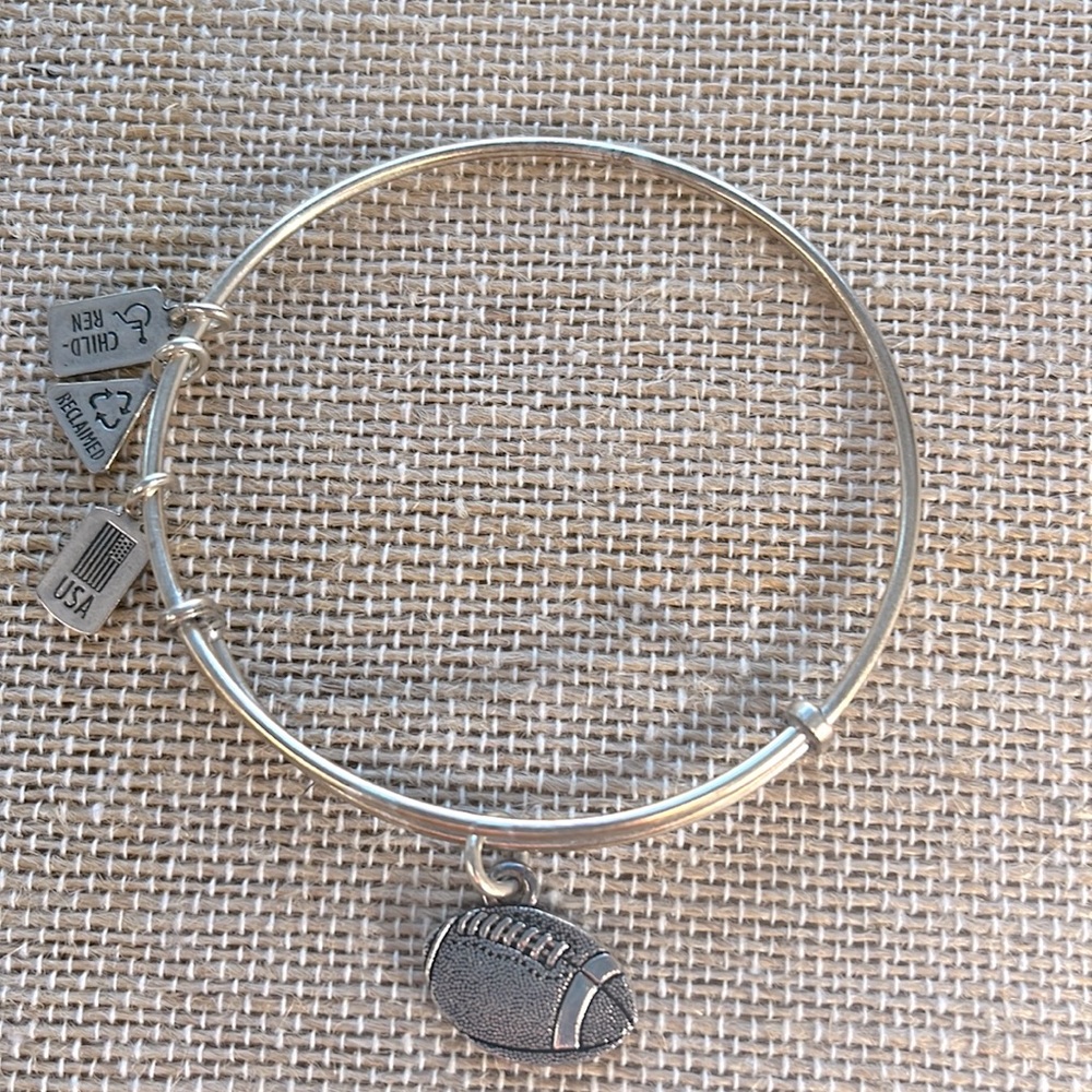 Wind and Fire Football Gold Tone Bracelet